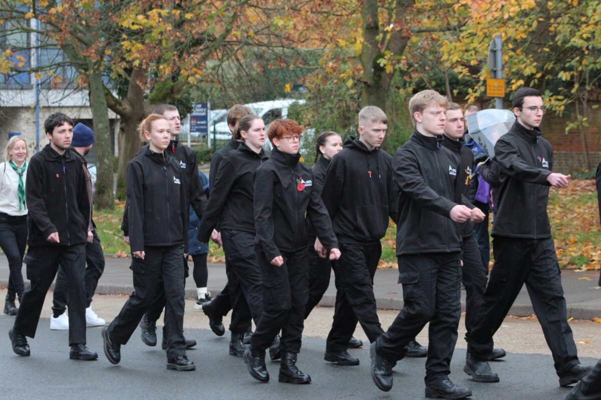 Bracknell students take part in Bracknell’s Remembrance Parade