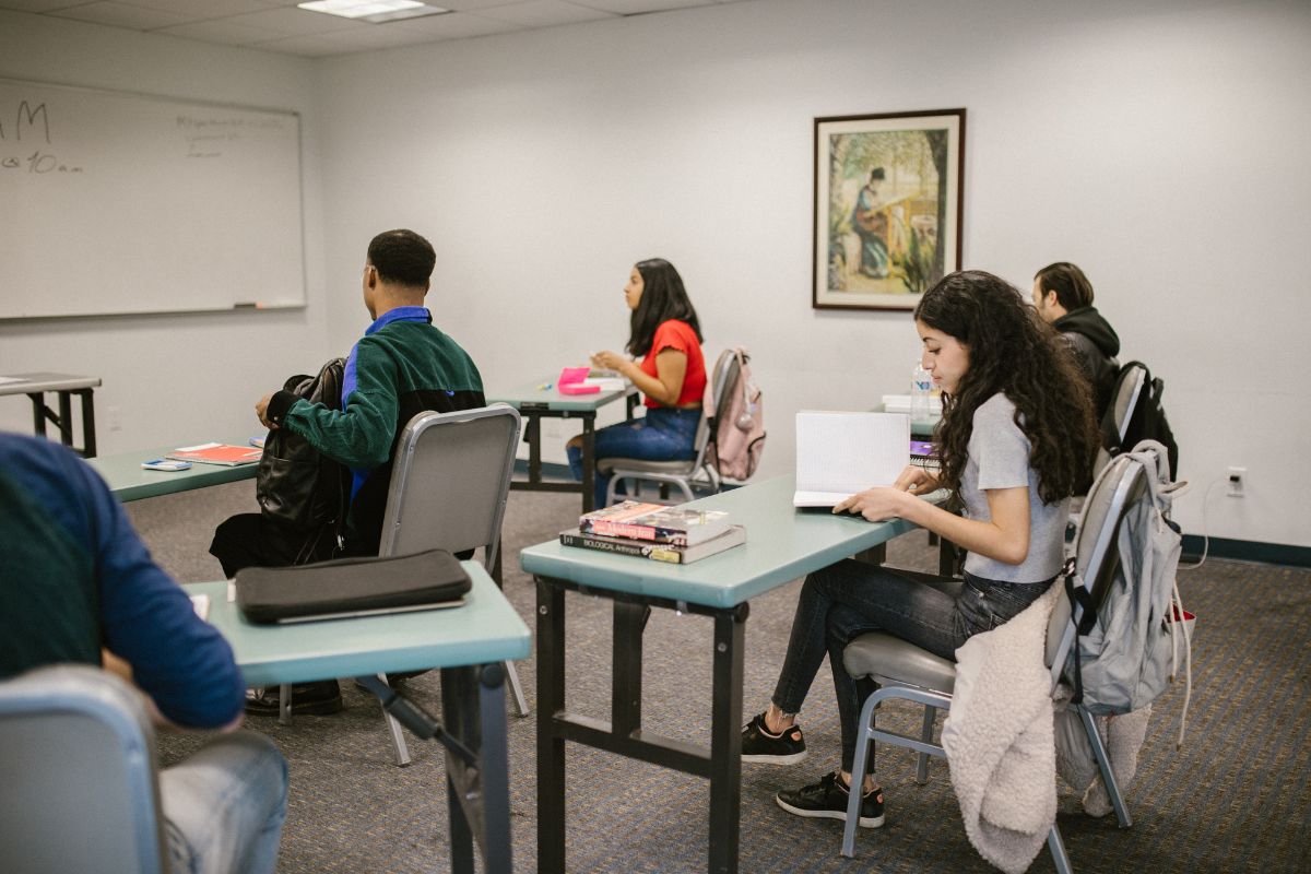 classroom of a few students