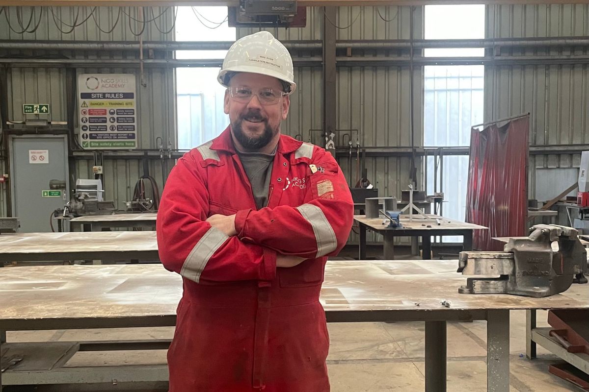 Nigg Skills Academy welcomes new fabrication instructor – who was one of its first graduates