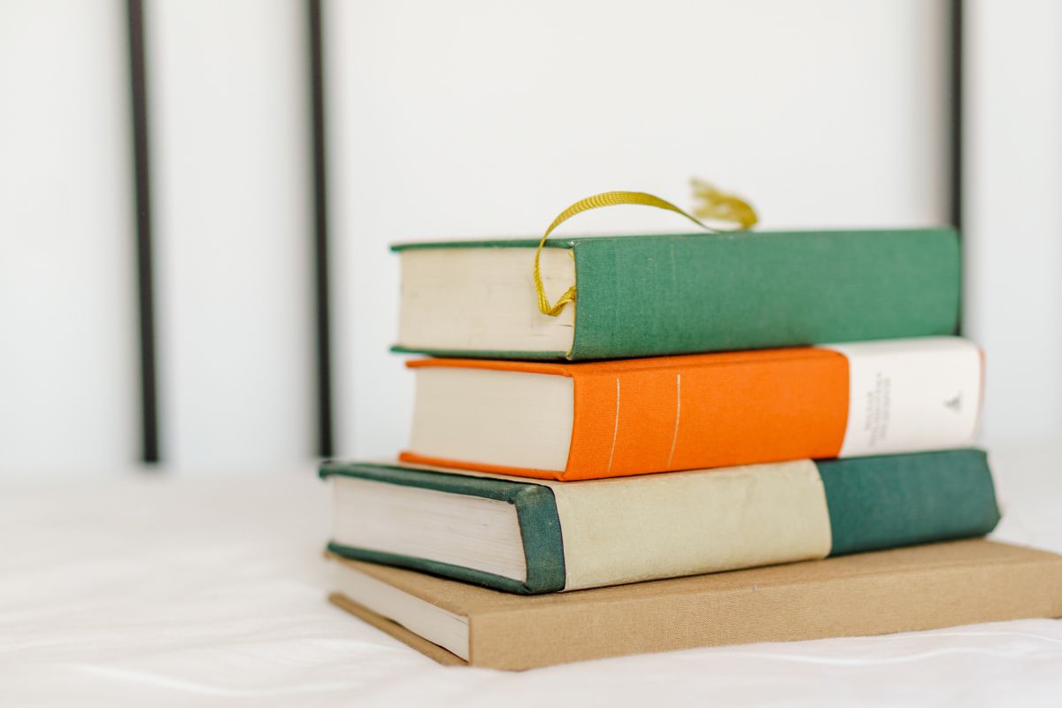 books stacked