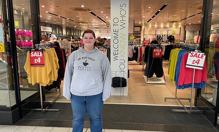 Foundation Learning student succeeds in retail    
