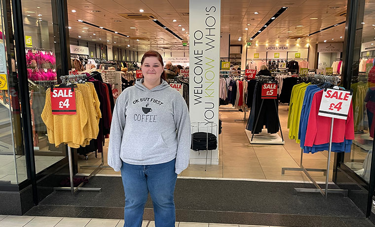 Foundation Learning student succeeds in retail    