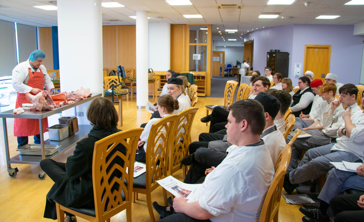 Trainee chefs given butchery masterclass