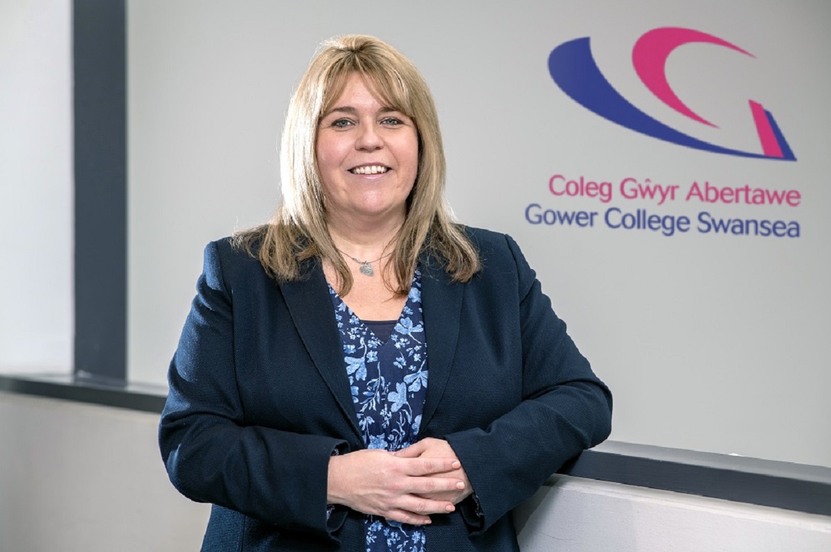 Gower College Swansea announce their new Principal Kelly Fountain.