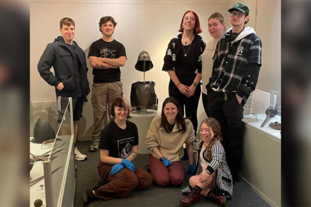 1 - University of Chester Archaeology students who have designed the Royal Rumble - Chester and the English Civil War exhibition.