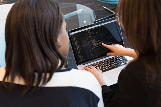 Women working on computer