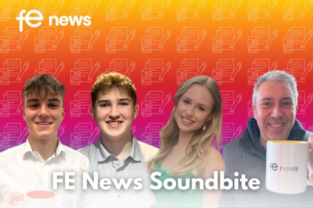 FE News team on the soundbite background