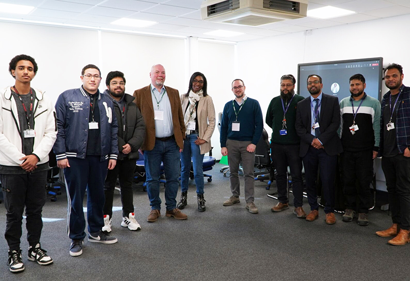 Cyber Security visit from Six Degrees with computing students