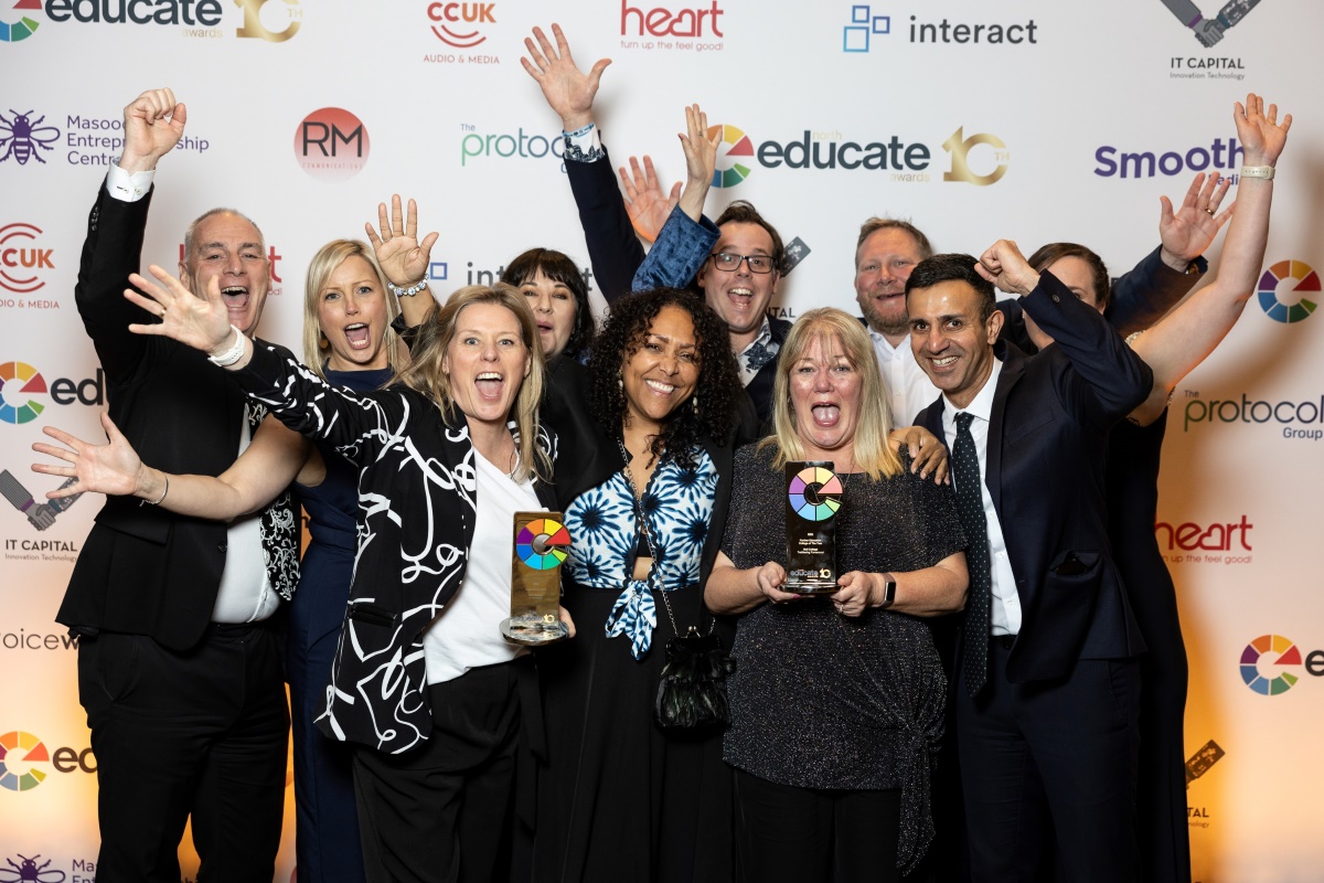 Hull-College-Educate-North-Awards - winning and celebration picture