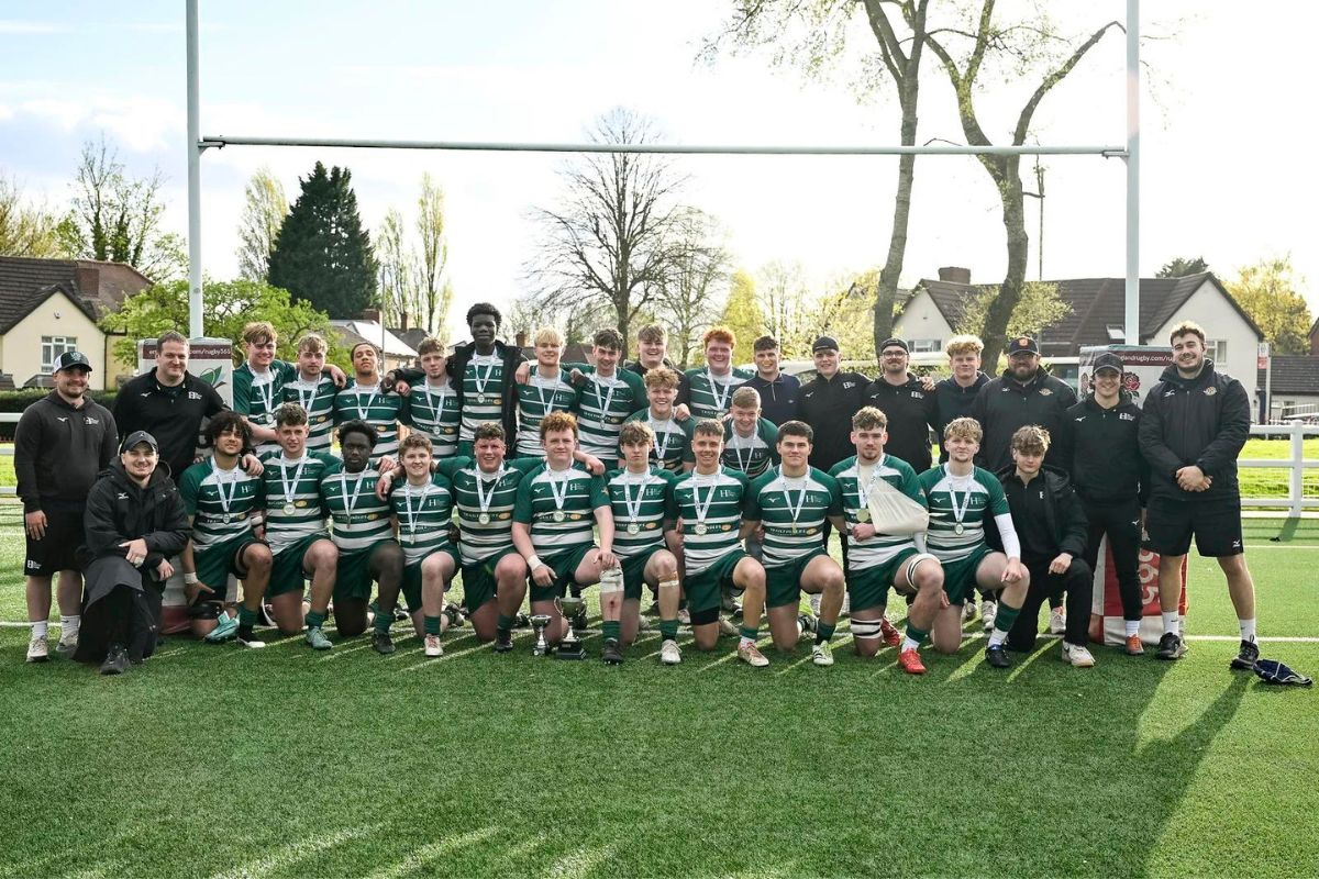 The Henley College Rugby Team win the the U18 Men's AoC Sport Premiership Final 2024