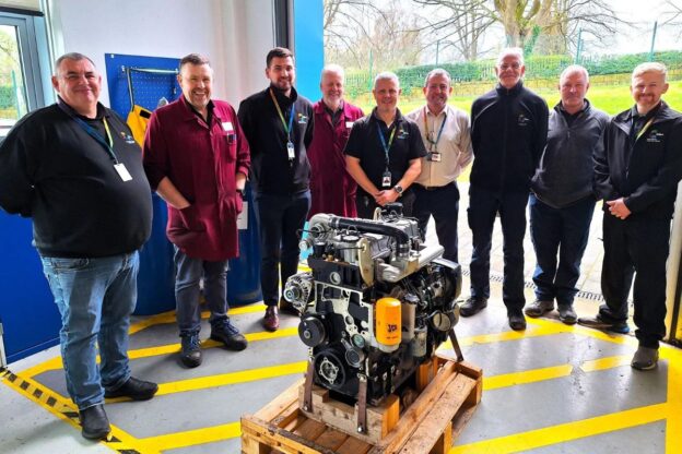 Wrexham-based JCB Transmissions presented staff and learners at Coleg Cambria with parts and equipment,
