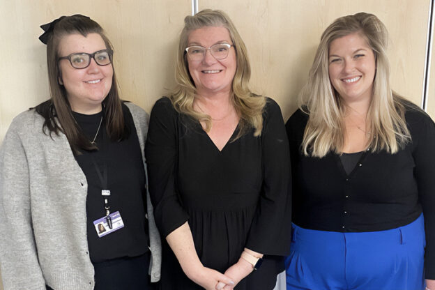 The Open Awards team behind the development of the Level 2 Adult Social Care Certificate, from left - Validation Officer Irene Oliver, Head of Development Julie Goodwin and Director of Business and Development Nina Hinton