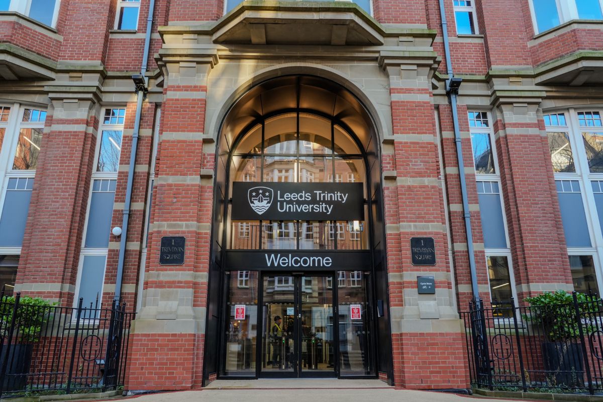 A picture of the entrance to Leeds Trinity University's Leeds City Campus