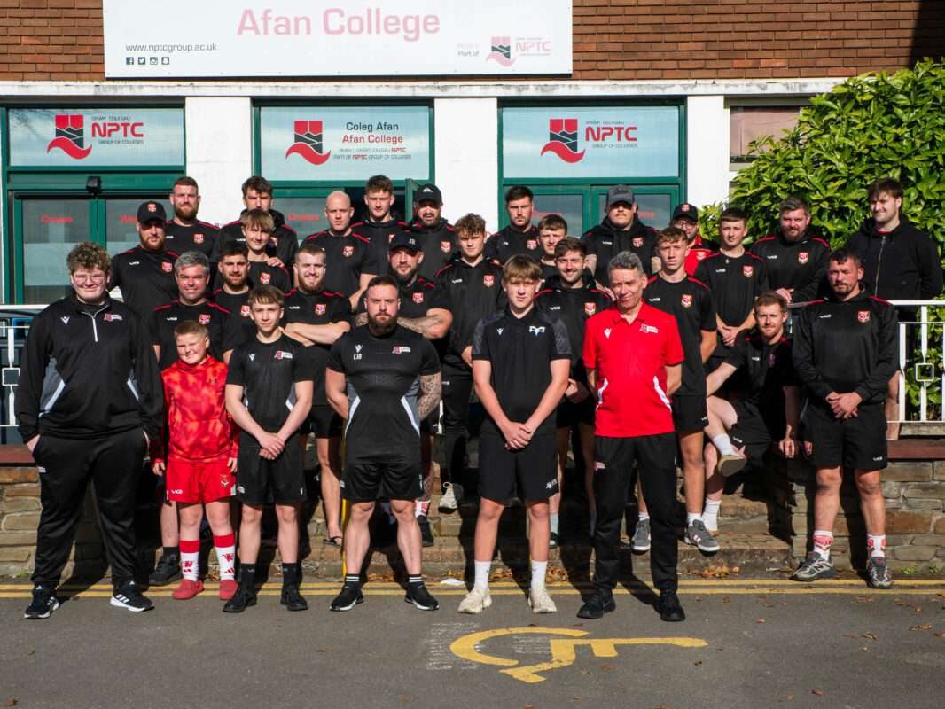 Afan College Sports Therapy Students Work with Welsh Rugby League Team