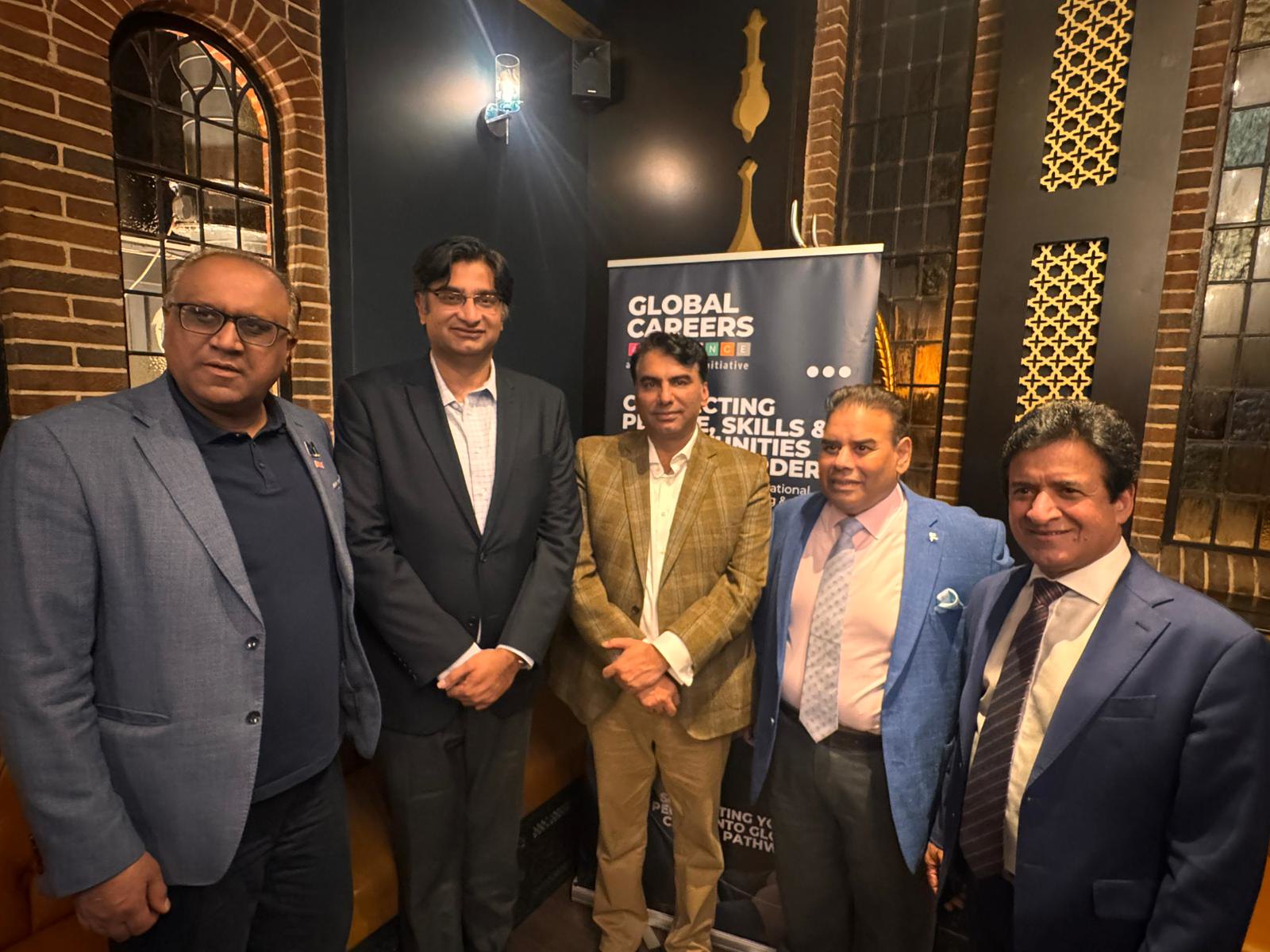 In a high-level roundtable held in Birmingham, Chairman Adnan Afzal Chattha met with Safaraz Ali and Waheed Azam, Co-CEOs of Global Careers Alliance,