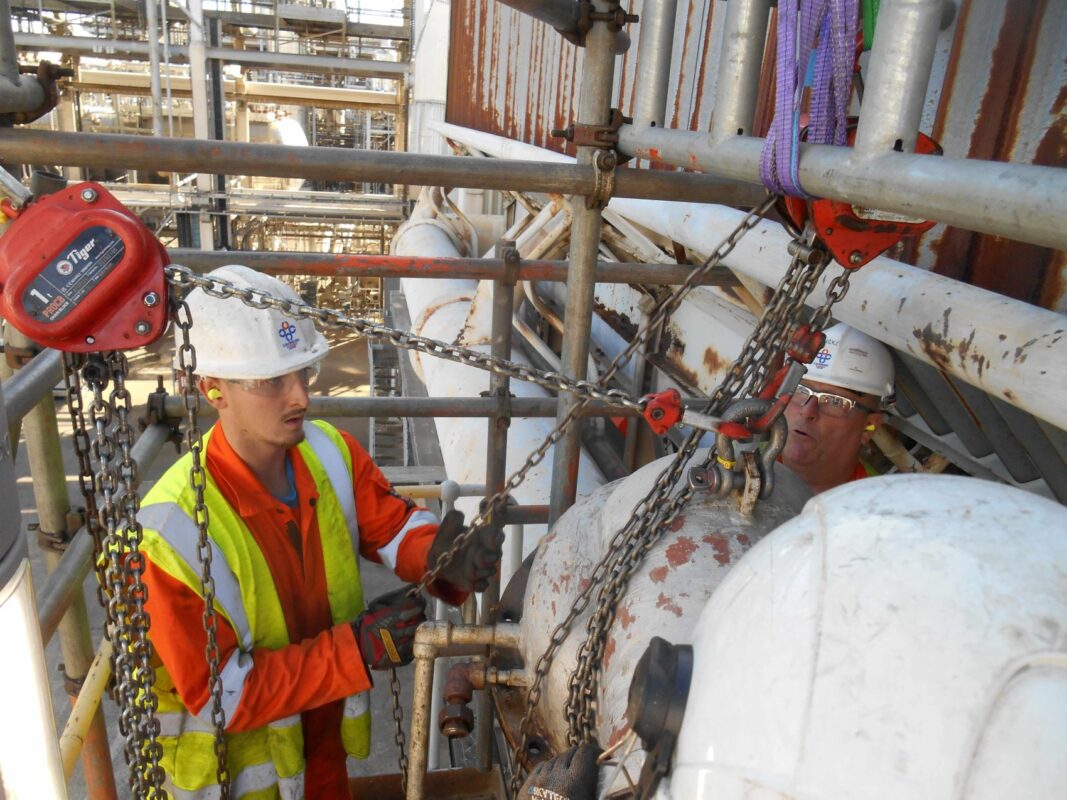 Kieran Gellatly of Cavendish Northern during his assessment on the Adult Learner Scheme funded by ECITB