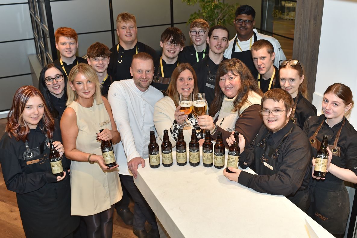 Blackburn College students and staff with their Scholars IPA