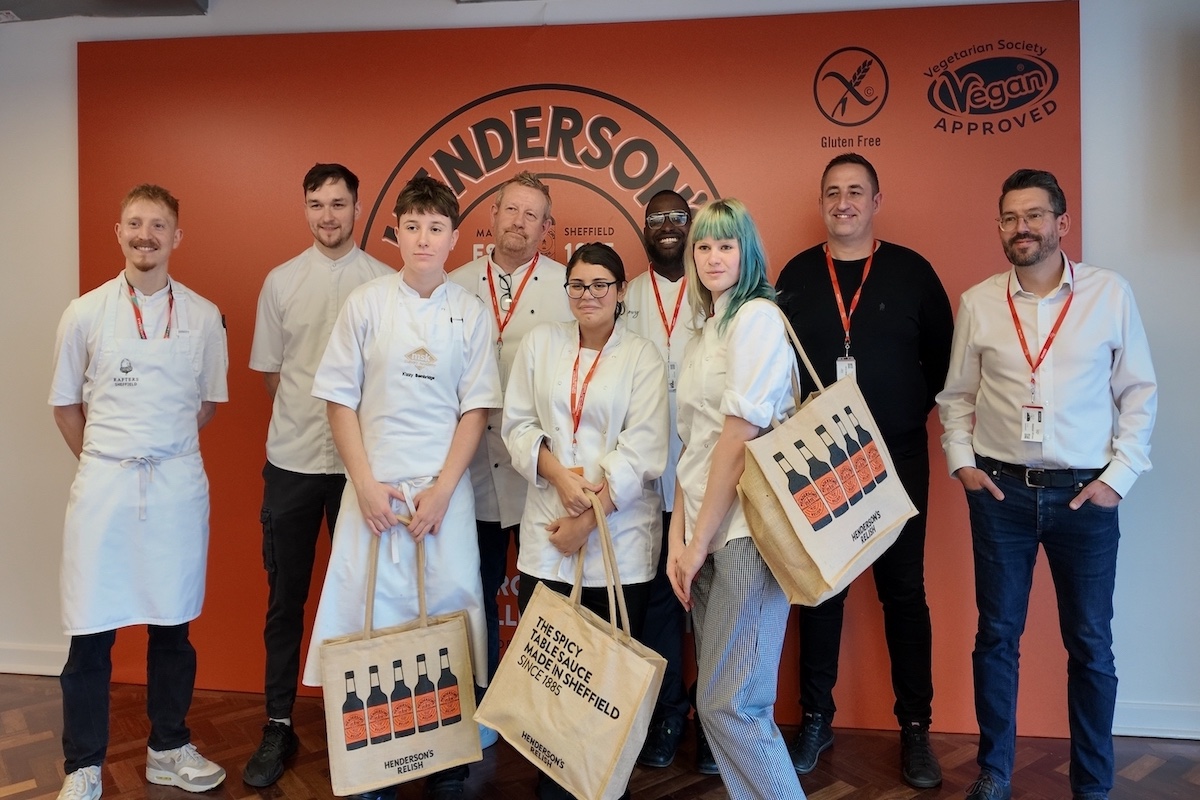 The Sheffield College students and judges at the Henderson's Relish signature dish event.