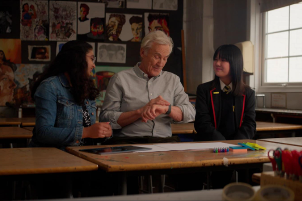 The UK stops learning at 51 – but Larry Lamb’s trip back to school with Samsung proves it's never too late