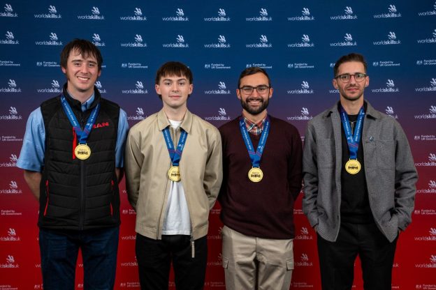 2025 WorldSkills Automotive National Finals Winners - L-R - Tristan, Jack, Marc and Belal