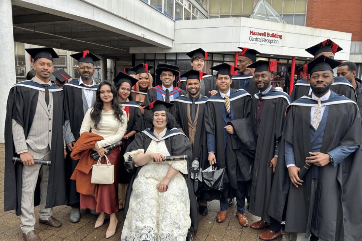 Cristina-Nicoleta Wright, who graduates this week from the University of Salford with a distinction in MSc Financial Technology, has secured a sought-after role at ITV as a Master Data Specialist