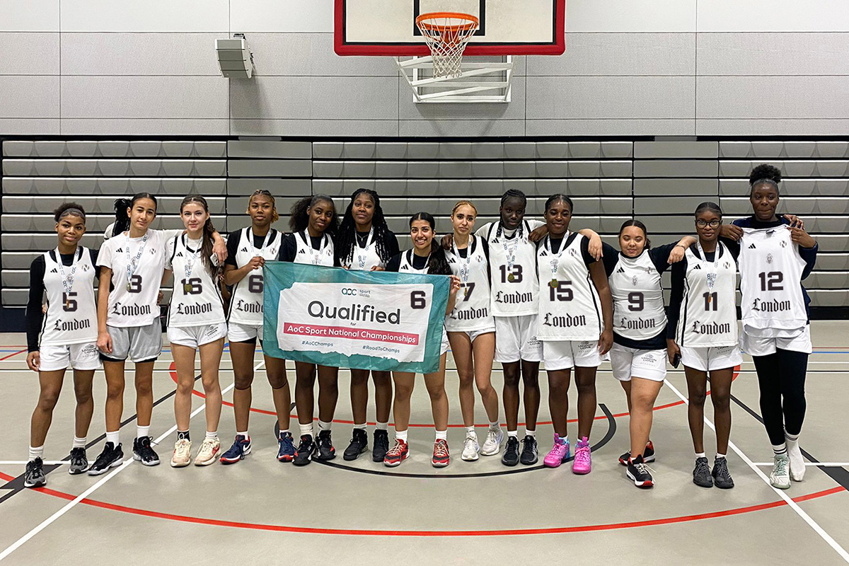 New City College London Lions female team make history by qualifying for the AoC National Finals for the first time.