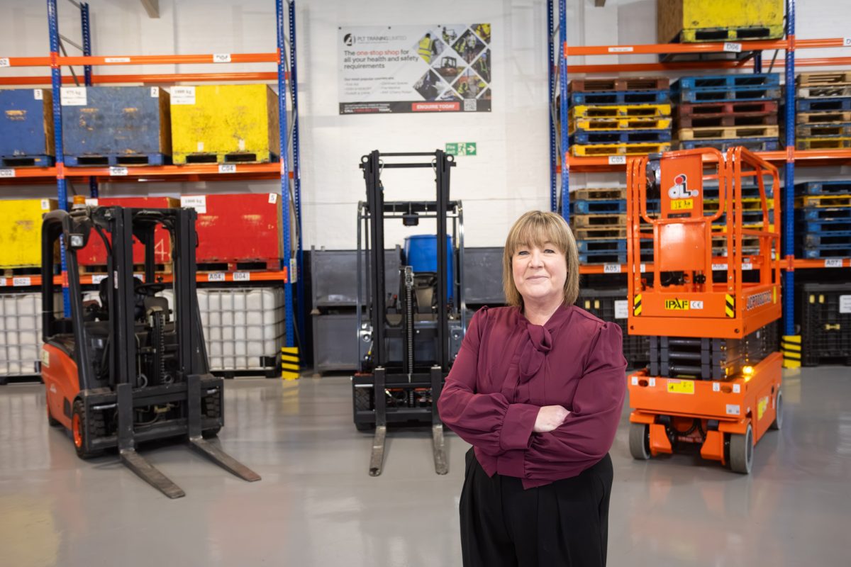 Kath Lang inside PLT Training's new £1.25m centre