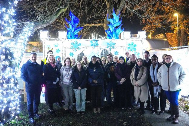Students create a magical ice castle for Christmas Land edited