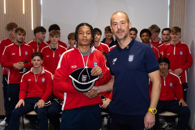 New City College sport student Kuba Ollivierre is celebrating after being selected for the England Colleges FA national squad, a major milestone in his rapidly developing football career.