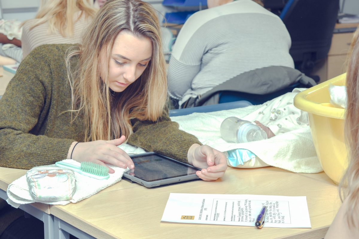 T Level student and Stockton and Riverside College