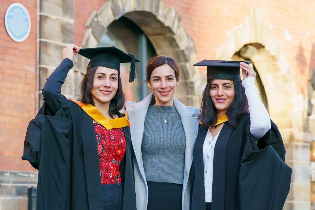 University of Sunderland’s Winter Graduations ceremony The Fire Station in Sunderland, (L-R) Zahra, Fatemeh and Zohreh Taghipour, Picture: DAVID WOOD