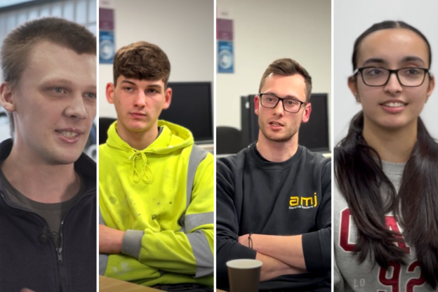 Collage of Kirklees College apprentices