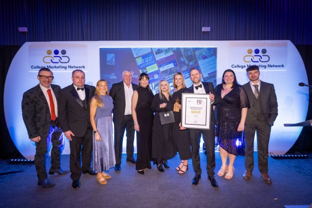 NCG's Marketing, Recruitment and Communications Teams at the CMN FE First Awards