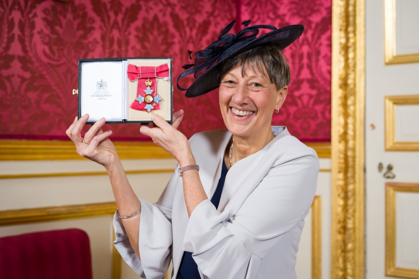 Gill Worgan, West Herts College Group CEO, with her CBE