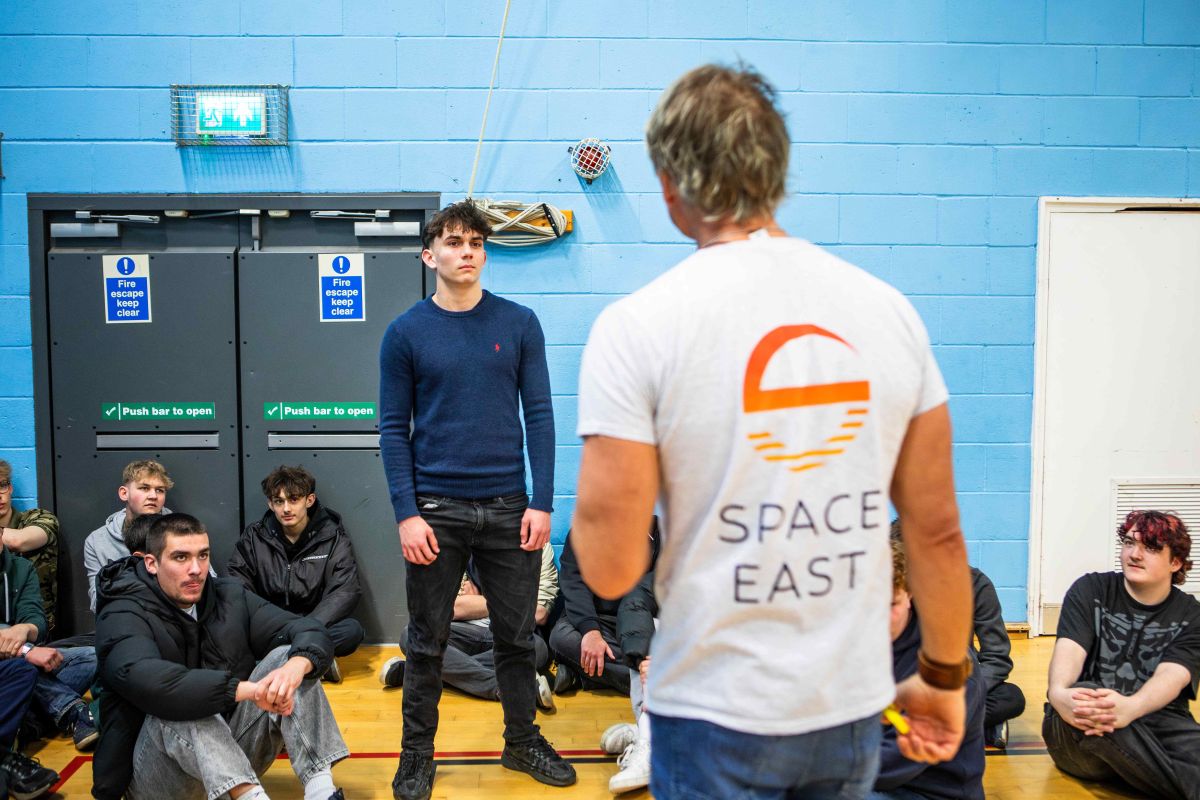 6 - Space Engineering Workshop at Suffolk New College with Matt from Space East