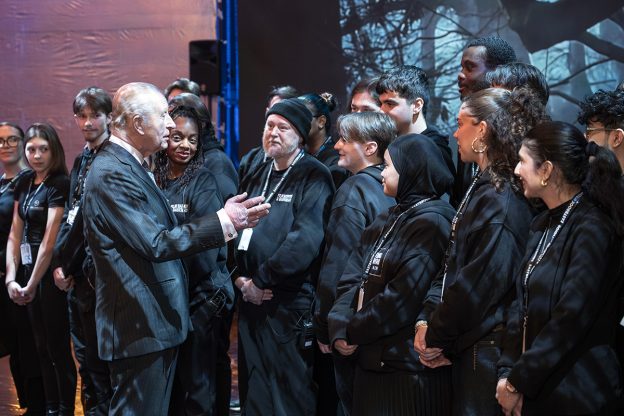 Creative Media students from New City College had a once-in-a-lifetime experience when His Majesty The King visited Eastbrook Studios and took time to meet and speak with our future filmmakers.