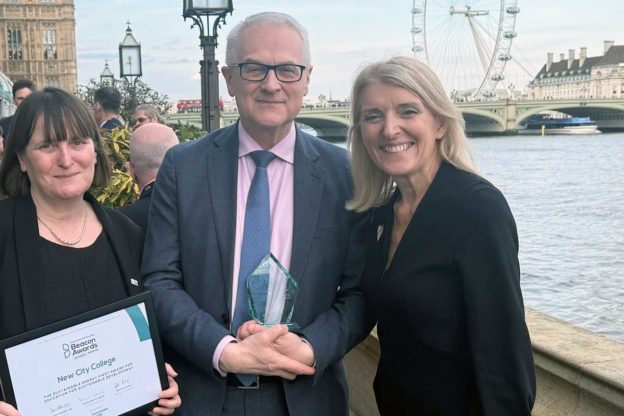 New City College is celebrating a landmark achievement after being named winner of the Education for Sustainable Development category at the prestigious Association of Colleges Beacon Awards, which recognise the very best of the further education sector.