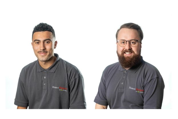 Jack Palmer (left) and Jordan Bell