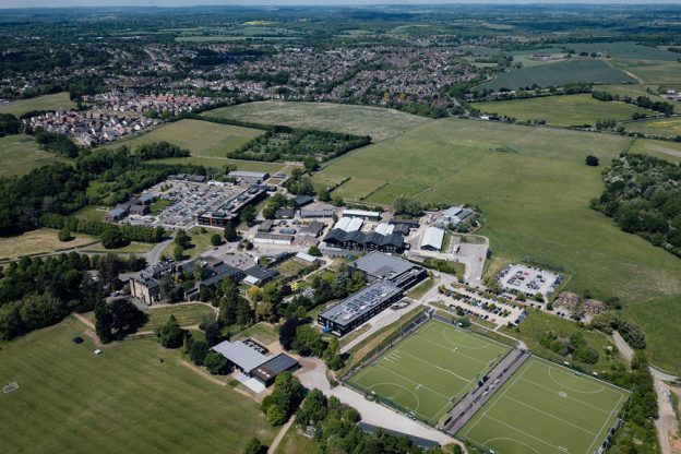 Oaklands St Albans campus aerial