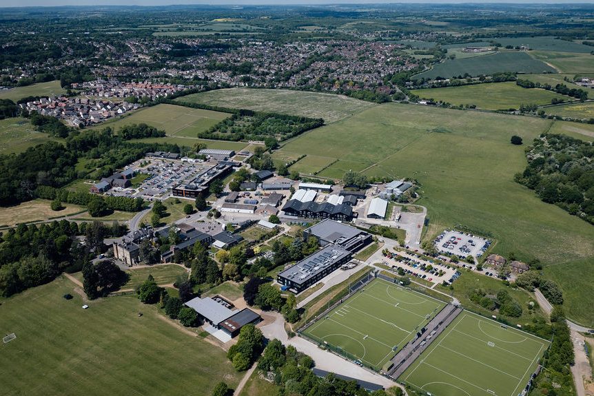 Oaklands St Albans campus aerial