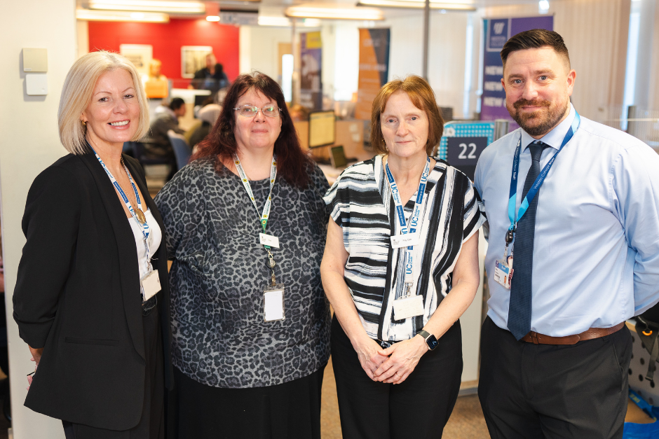 Photo of Weston College staff, Jobcentre staff and DWP staff
