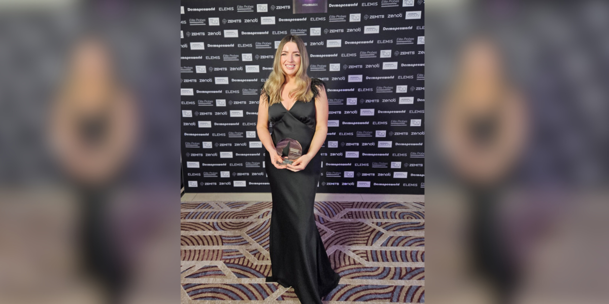 Kelly Clark, Beauty Therapy Lecturer and Advanced Learning Practitioner at Orbital South Colleges, won Educator of the Year at The Professional Beauty Awards