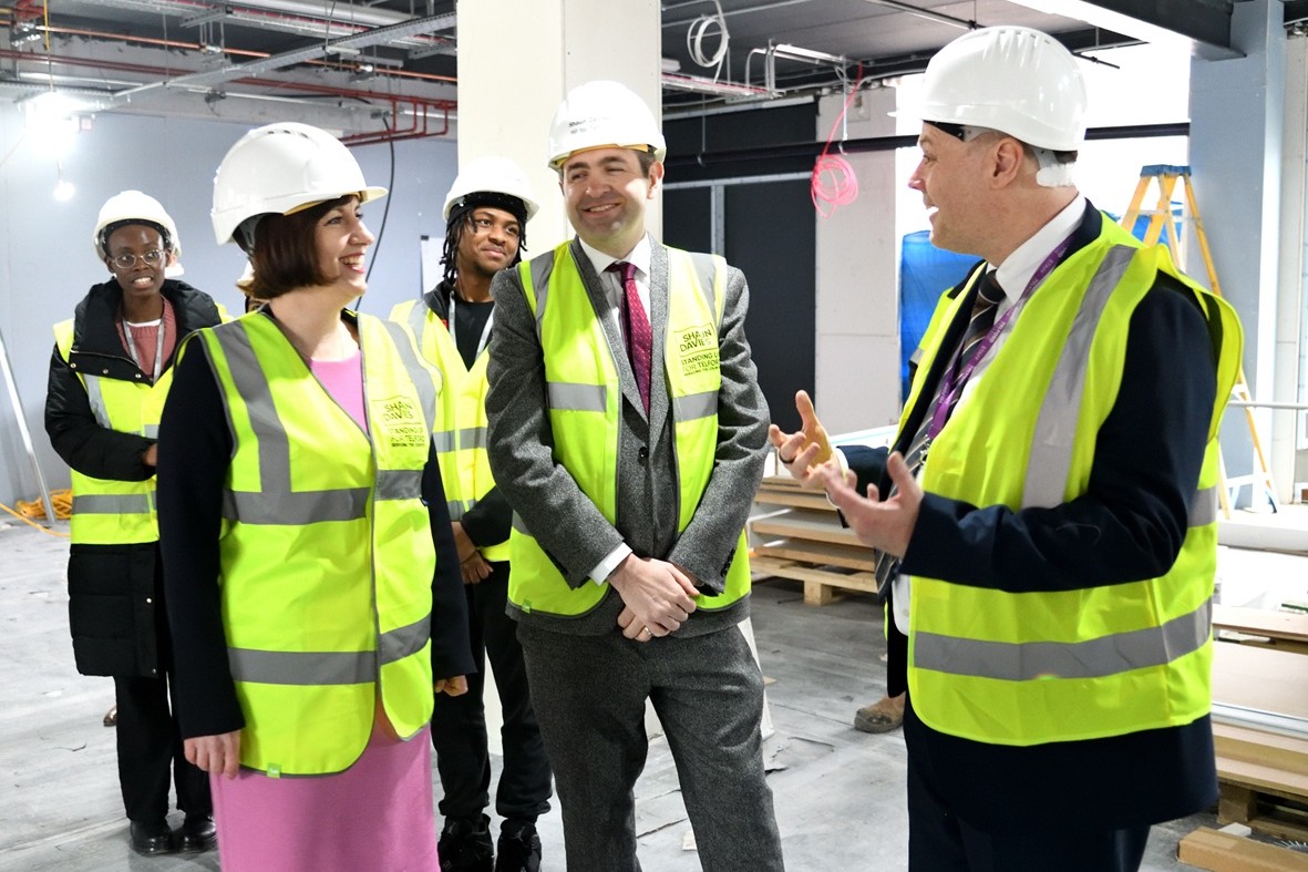 Education Secretary visits Telford College's new sixth form centre