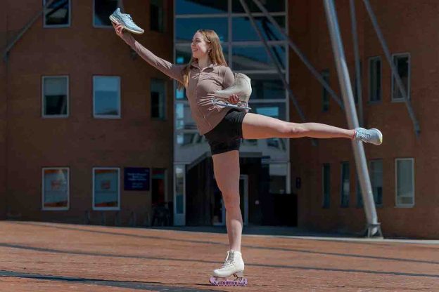 University of Sunderland, Film and Media student and competitive figure skater Florence Springle who is taking part in the Sunderland City Run Picture: DAVID WOOD