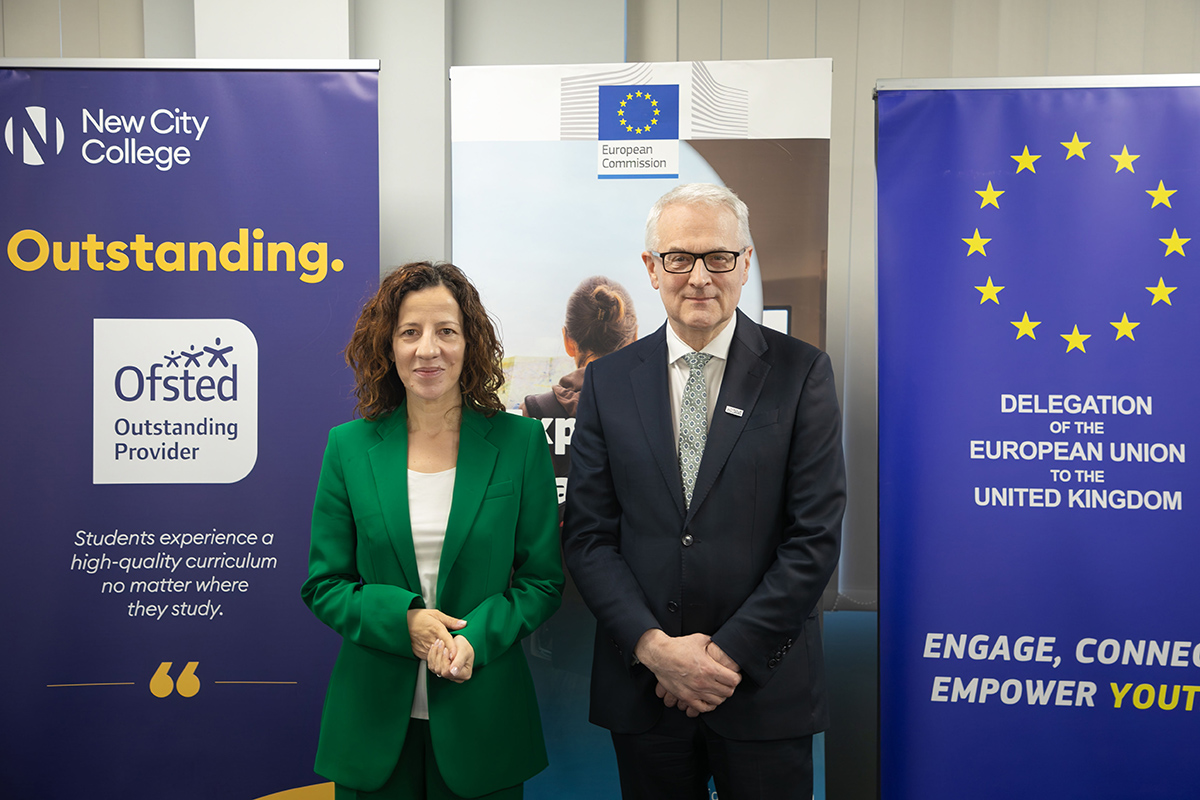 New City College was proud to have been chosen to host a visit from the Executive Vice-President of the European Commission with Responsibility for Social Rights and Skills, Quality Jobs and Preparedness, Roxana Mînzatu.