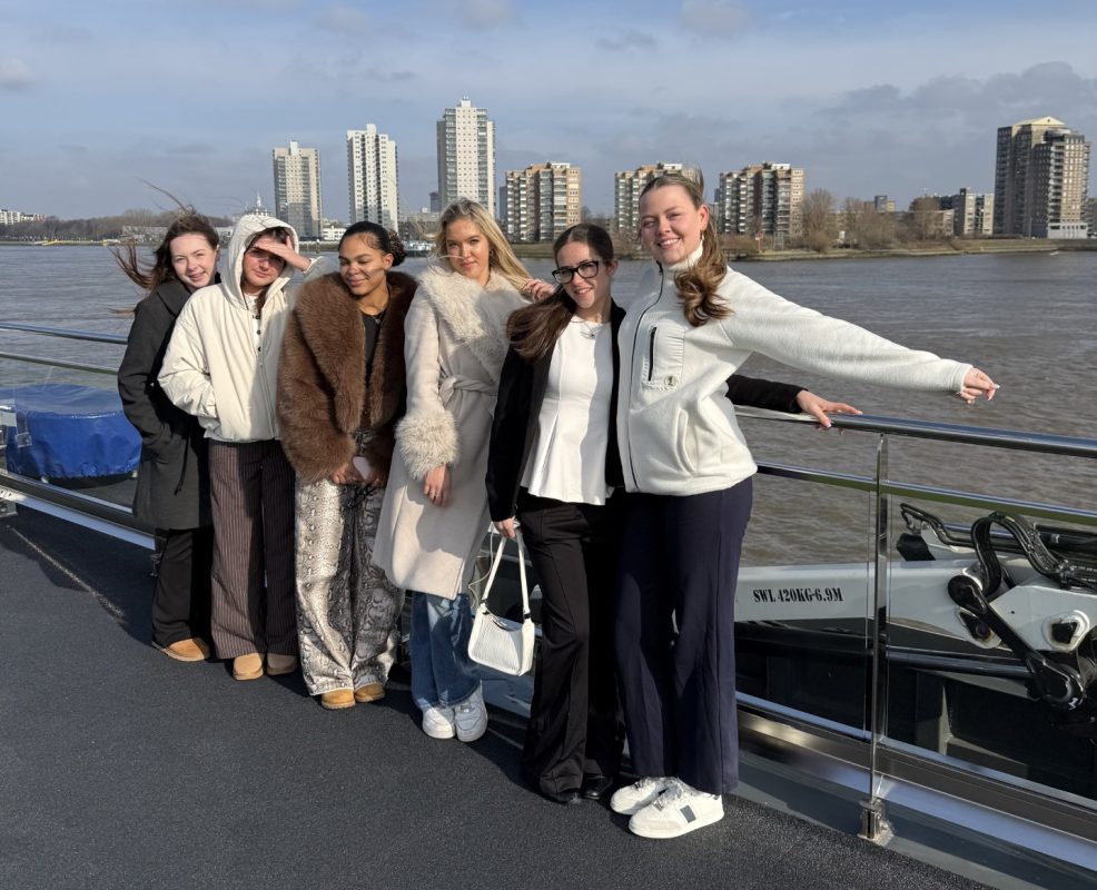Nescot students on board the river cruise