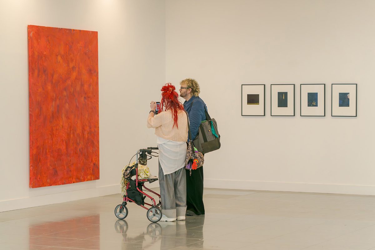 Guests attend the opening of University of Sunderland’s Hands On: Pedagogy, Practice, Research art exhibition at the Maker Gallery Picture: DAVID WOOD