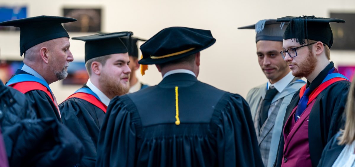 Milton Keynes College students at Higher Education Graduation event