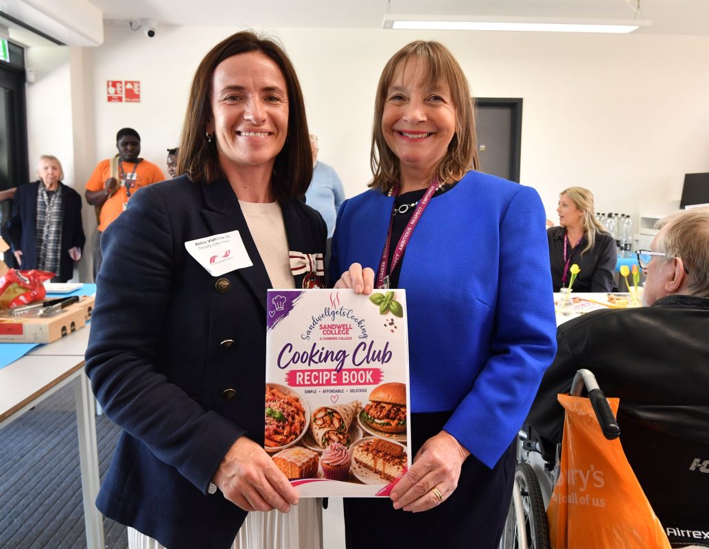 The Big FE Lunch_Deputy Lieutenant Abbie V with Principal Lisa Capper MBE