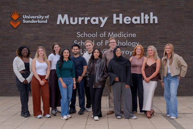 Medical students Tinaye Mupedziswa, Laura Mason, Emli Henman, Christina Alwin, Abdullah Alazzawi, Jack Baille, Zara Iqbal, Philip Glancy, Minahil Abbas, Lucy Lynch, Holly Margetts and Emily Burke from the University of Sunderland Picture: DAVID WOOD